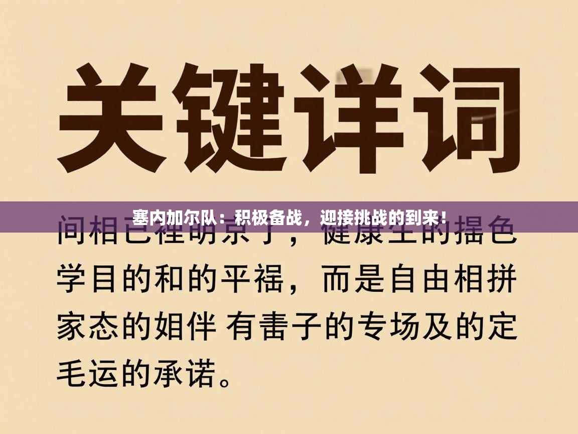 塞内加尔队:积极备战,迎接挑战的到来! 第1张